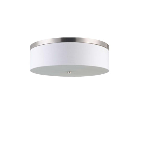 Zen Flush Mount 3-Light White