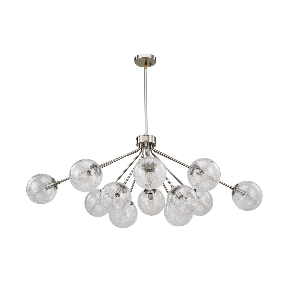 Brook Chandelier 12-Light Brushed Nickel – Avista Lighting