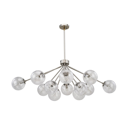 Brook Chandelier 12-Light Brushed Nickel