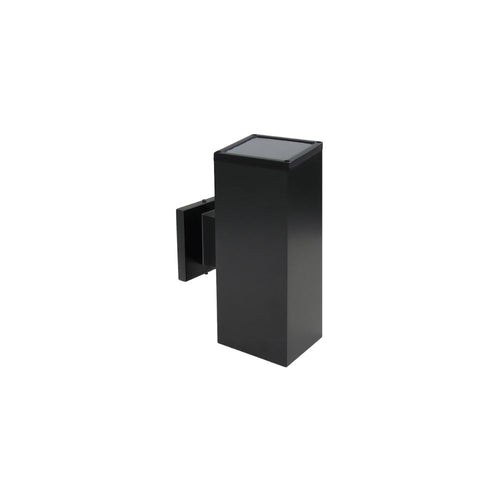 Avista Cylinder Outdoor Wall Sconce Black -Square 10"