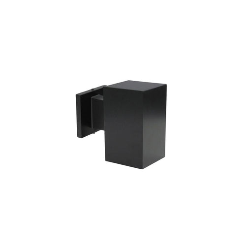 Avista Cylinder Outdoor Wall Sconce Black -Square 7"