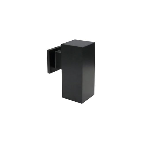 Avista Cylinder Outdoor Wall Sconce 1-Light Black -Square 10"