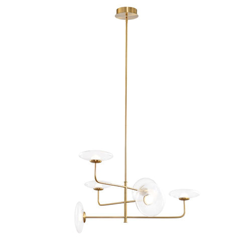 Avista Helix Chandelier 6-Light Gold -LED