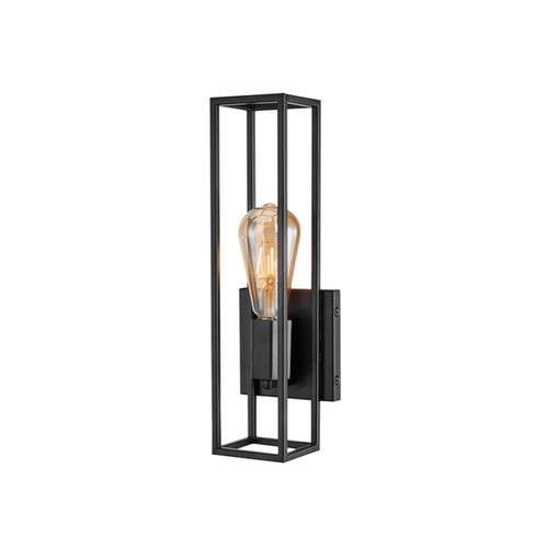 Ridge 14" Vanity Wall Light Sconce Black