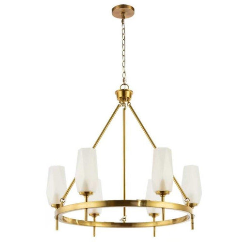 Summit Chandelier 6-light -Brass