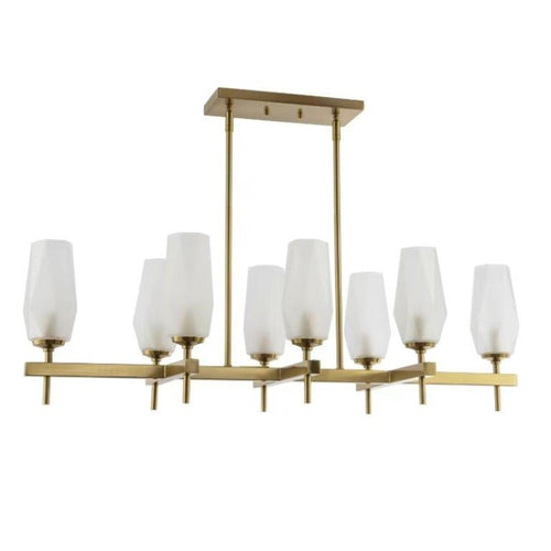 Summit Linear Chandelier 8-Light -Brass