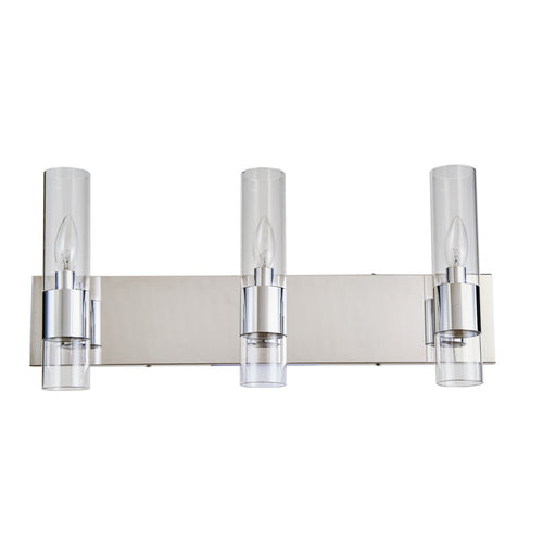 Core 24" 3-Light Vanity Wall Light Chrome