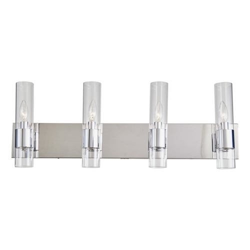 Core 30" 4-Light Vanity Wall Light Chrome