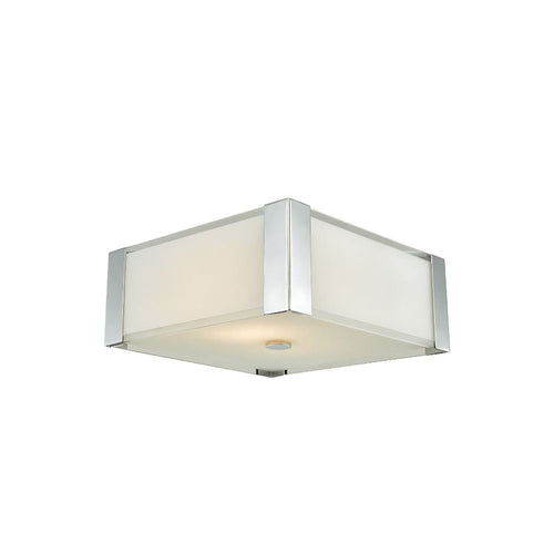 Avista Urban Flush Mount Square 2-Light Brushed Nickel