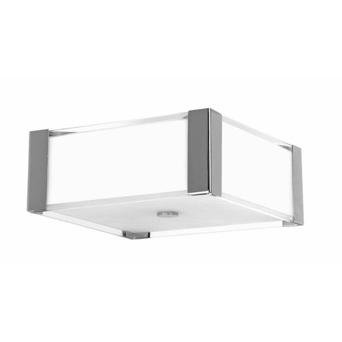 Urban Flush Mount Square 3-Light Brushed Nickel