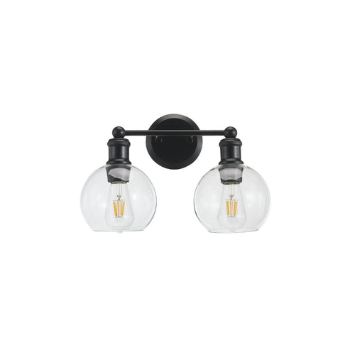 Avista Ash Vanity Wall Light 2-Light Black 