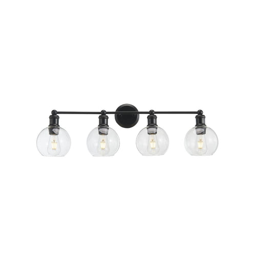 Avista Ash Vanity Wall Light 4-Light Black 