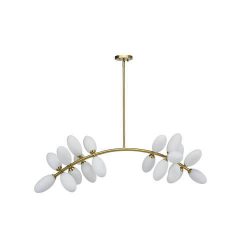 Avista Arc Chandelier 20-Light Gold