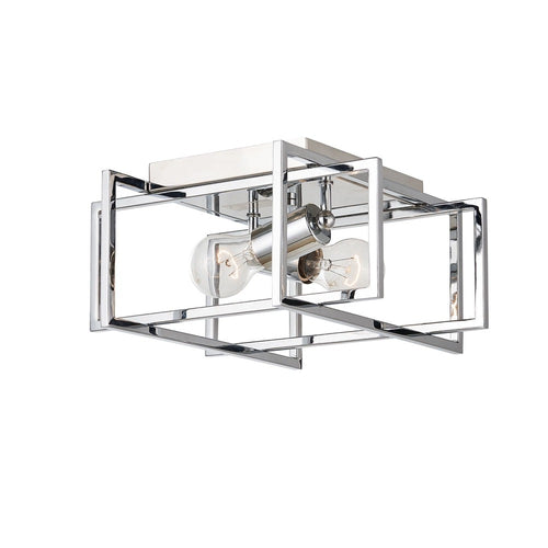 Korson 12" Flush Mount Chrome 2-Light