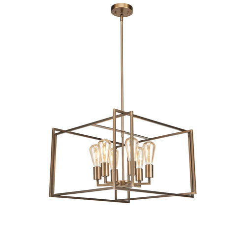 Avista Korson 21" 6-Light Antique Brass Pendant