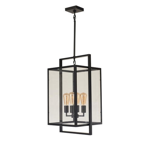 Avista Parkside 26" 4-Light Black Pendant