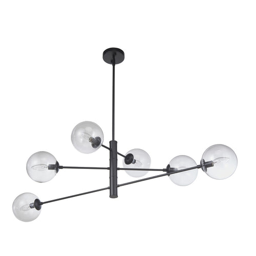 Avista Boca Chandelier 6-Light Black 