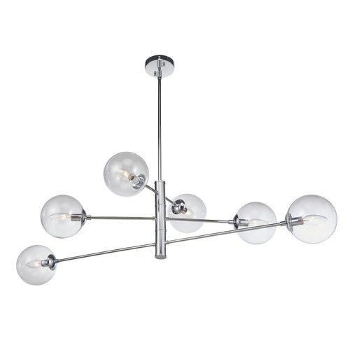 Boca Chandelier 6-Light Chrome