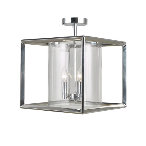 Metro 21" Semi Flush Mount Chrome