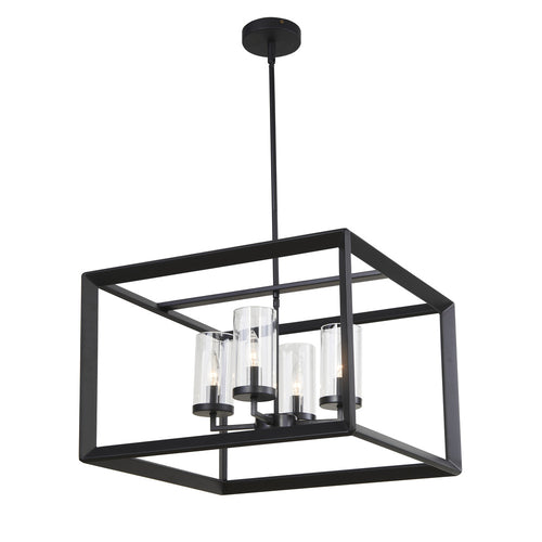 Metro 21" Chandelier Black