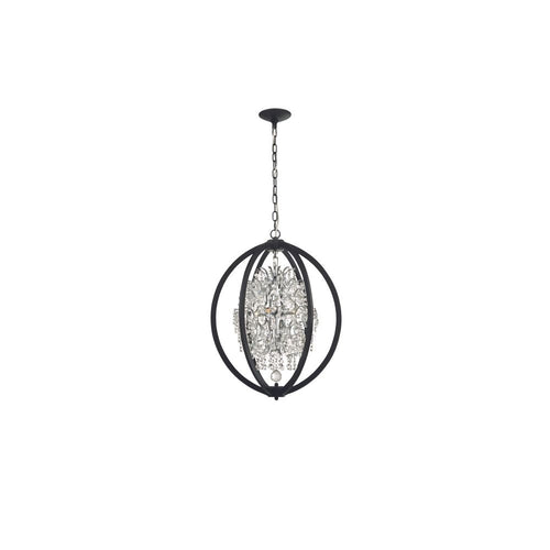 Avista Belair Chandelier 18" Black 