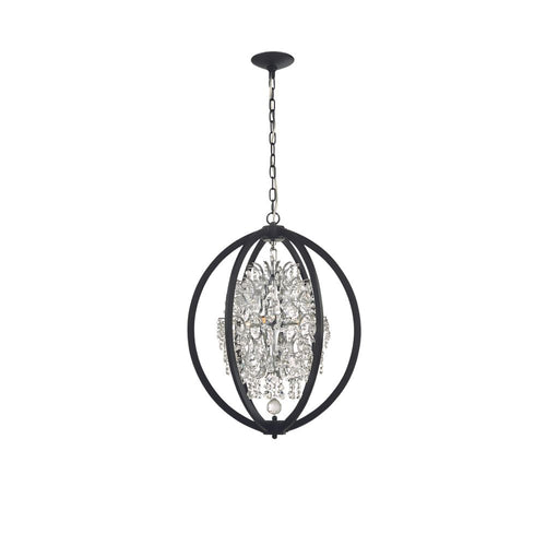 Avista Belair Chandelier 18" Black