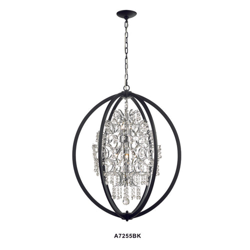 Avista Belair Chandelier 36" Black 