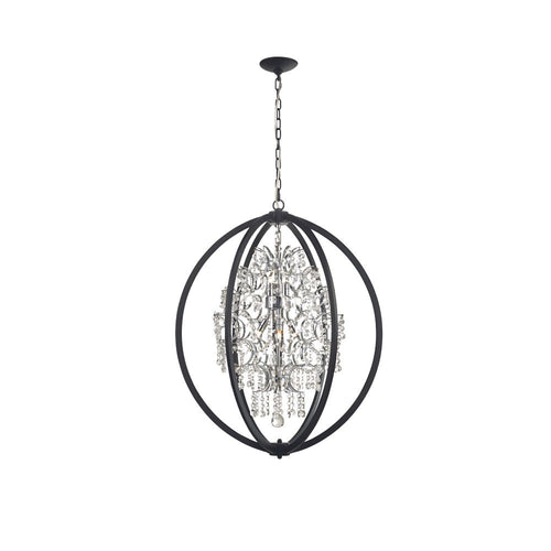 Avista Belair Chandelier 24" Black