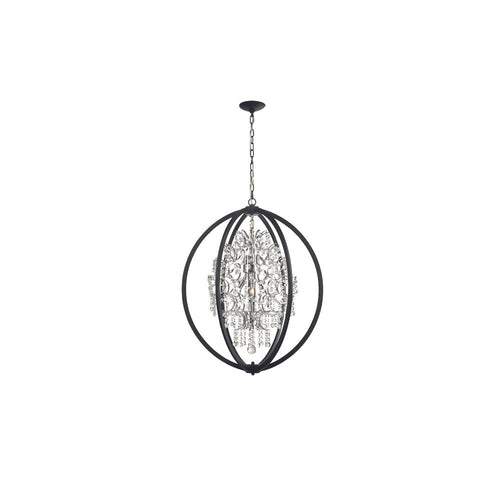 Avista Belair Chandelier 24" Black 