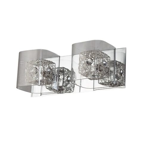 Zoe Vanity Wall Light 2-Light Chrome