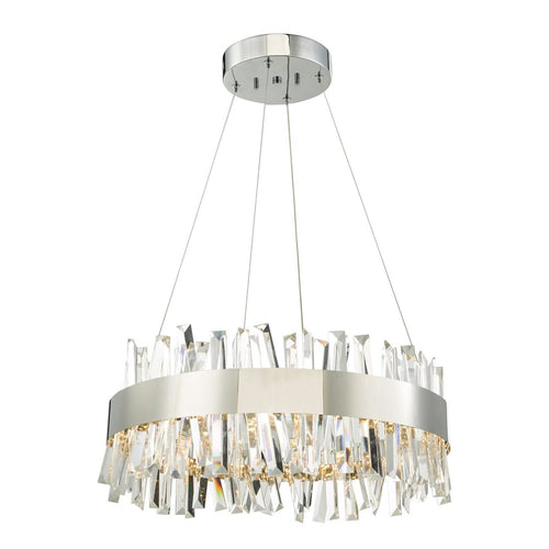 Geo Chandelier 20" Chrome-LED