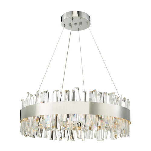 Geo Chandelier 24" Chrome-LED