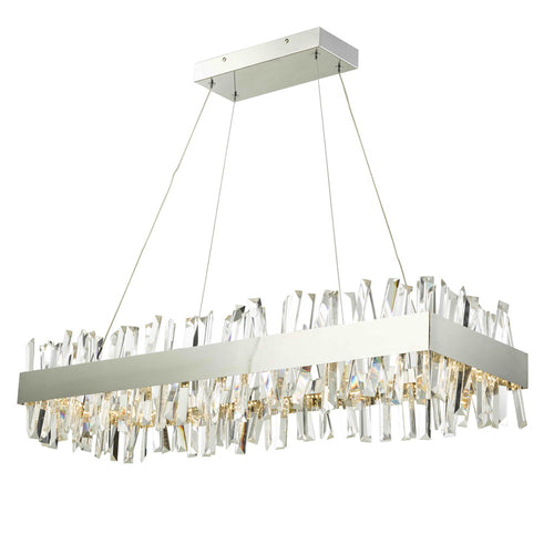 Avista Geo Chandelier 36" Chrome- LED