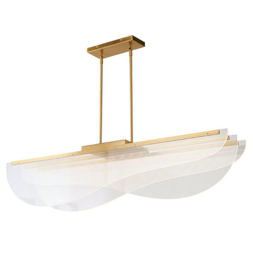 Avista Lex Linear Chandelier 48" Gold