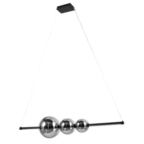 Avista Globe Chandelier Smoked Glass -Black