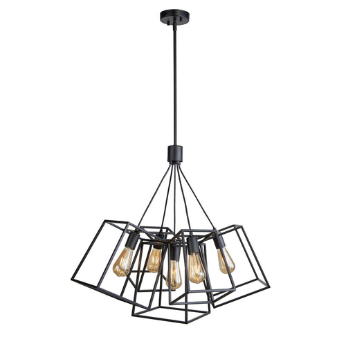 Avista Dalton 30" Chandelier Black 