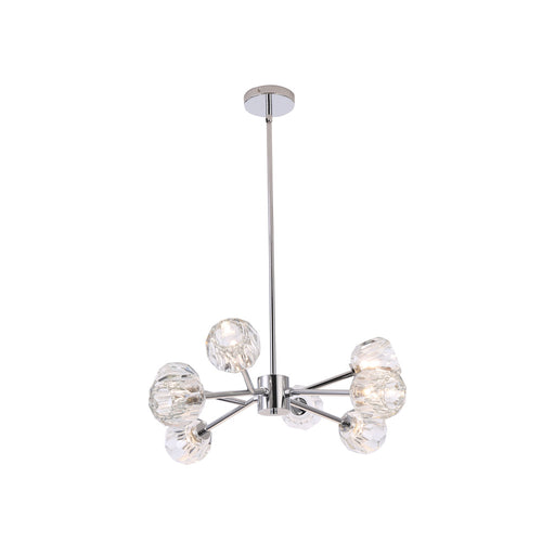 Hampton Chandelier 8-Light Chrome