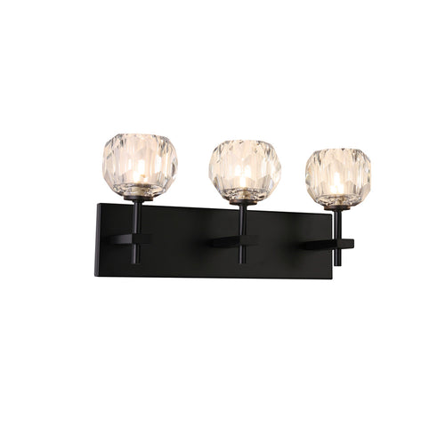 Hampton Vanity Wall Light 3-Light Matte Black