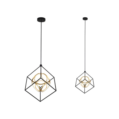 Avista Uptown 31" Chandelier Black & Gold- LED