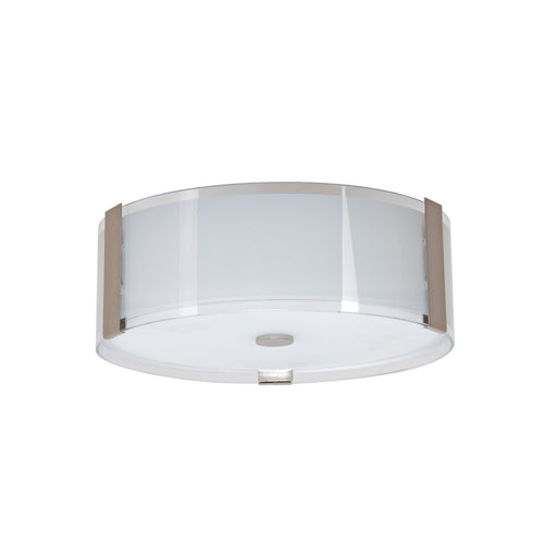 Urban Flush Mount 2-Light Brushed Nickel