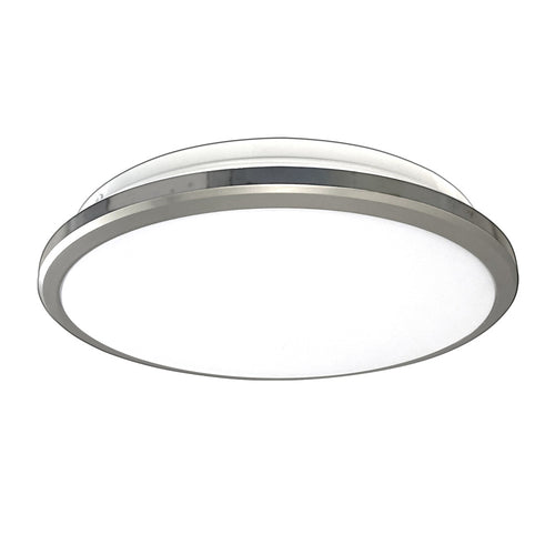 Avista Slim Flush Mount 11" Brushed Nickel -LED